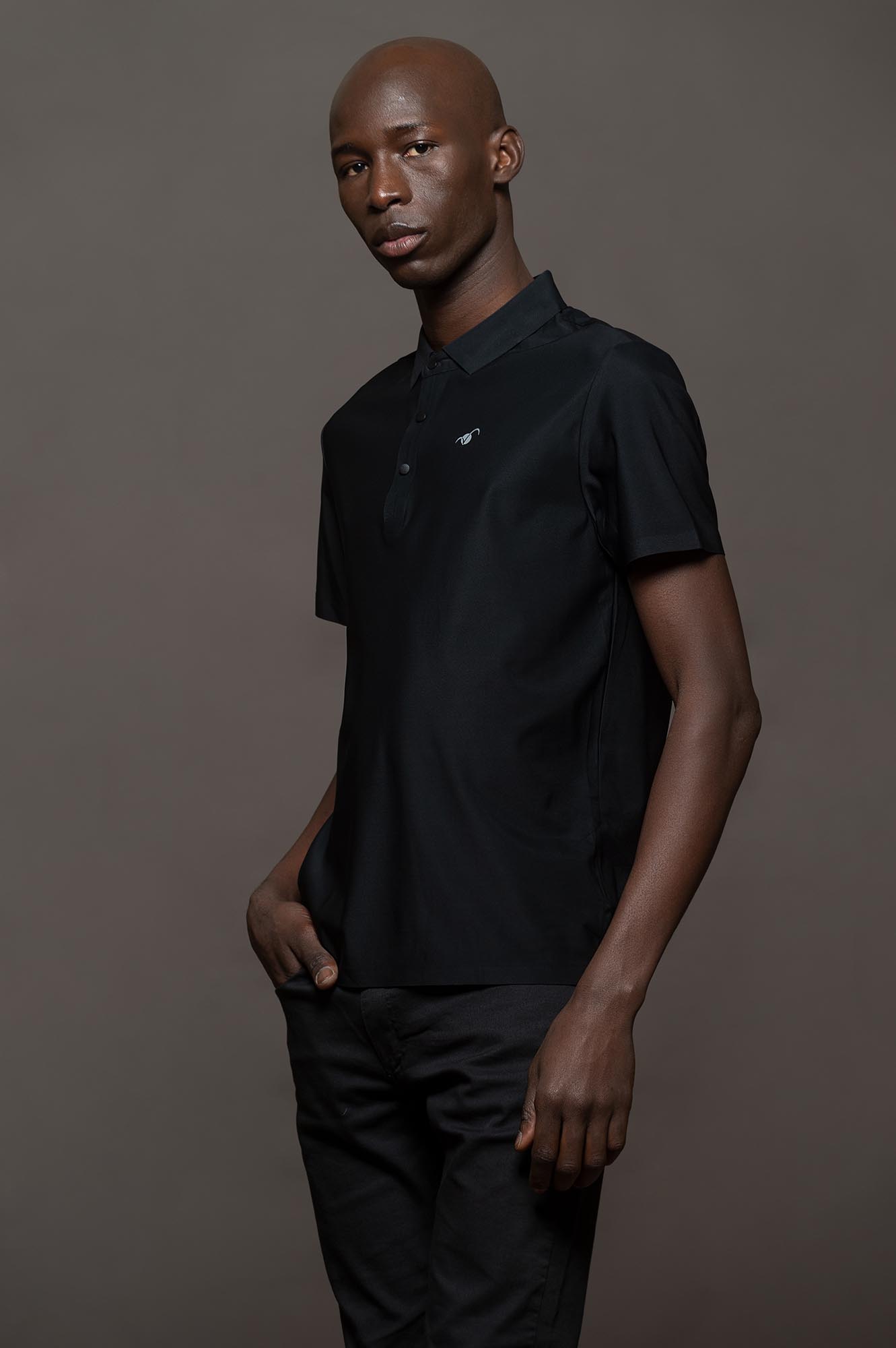 300NE - CHOMBA PELLICCIA NEGRO